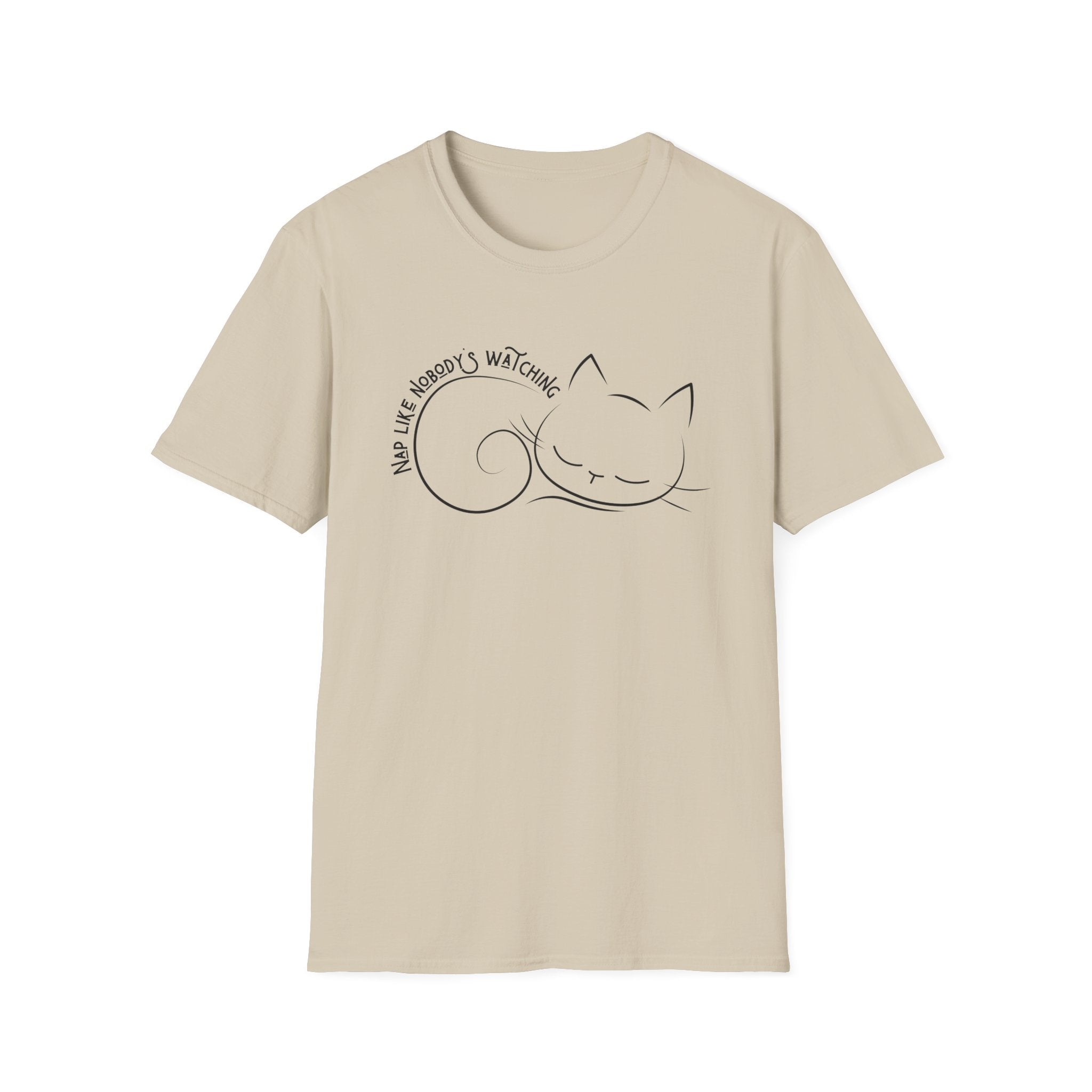 Nap Like Nobody's Watching Cat T-Shirt