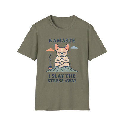 Namaste Stress Relief T-Shirt, Funny Yoga Tee, Unisex Graphic Shirt, Meditation Apparel, Gift for Yogis