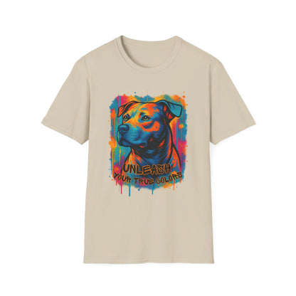 Colorful Pitbull Shirt – Unleash Your True Colors Tee