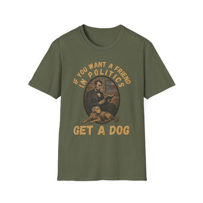 Political Humor Dog Lover T-Shirt, Funny Gift for Dog Owners, Unisex Tee for Animal Lovers, Politics and Pets Tee, Great for Birthdays