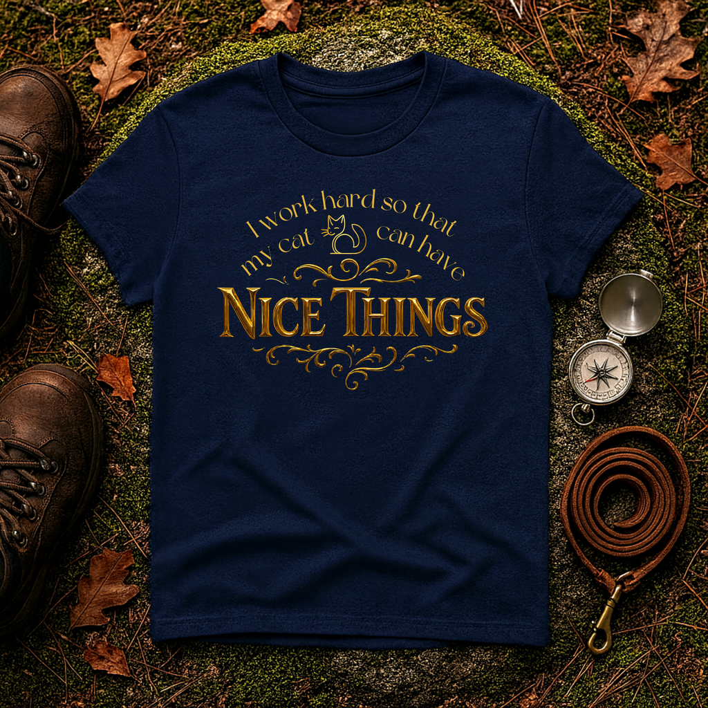 I Work Hard So My Cat Can Have Nice Things T-Shirt