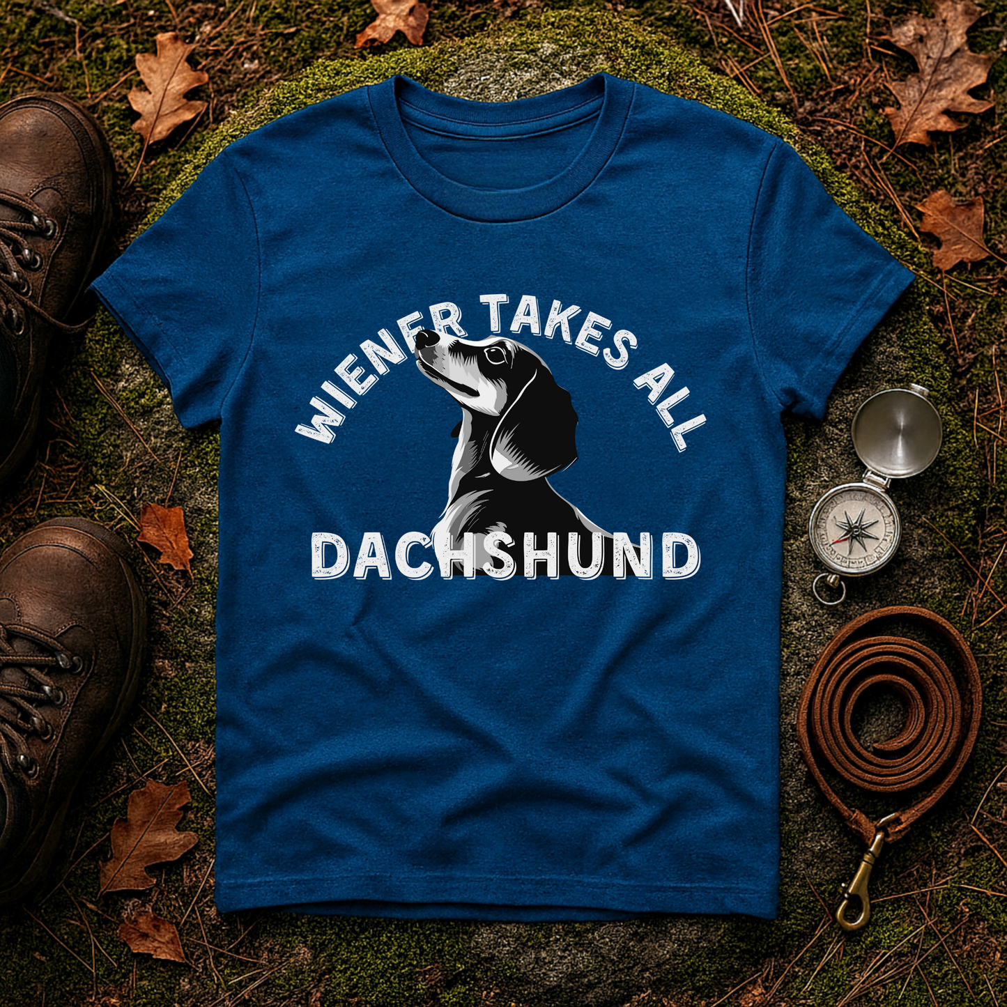 Funny Dachshund Shirt – Wiener Takes All T-Shirt