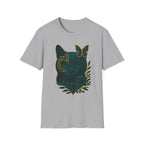 Cyber Floral Cat T-Shirt