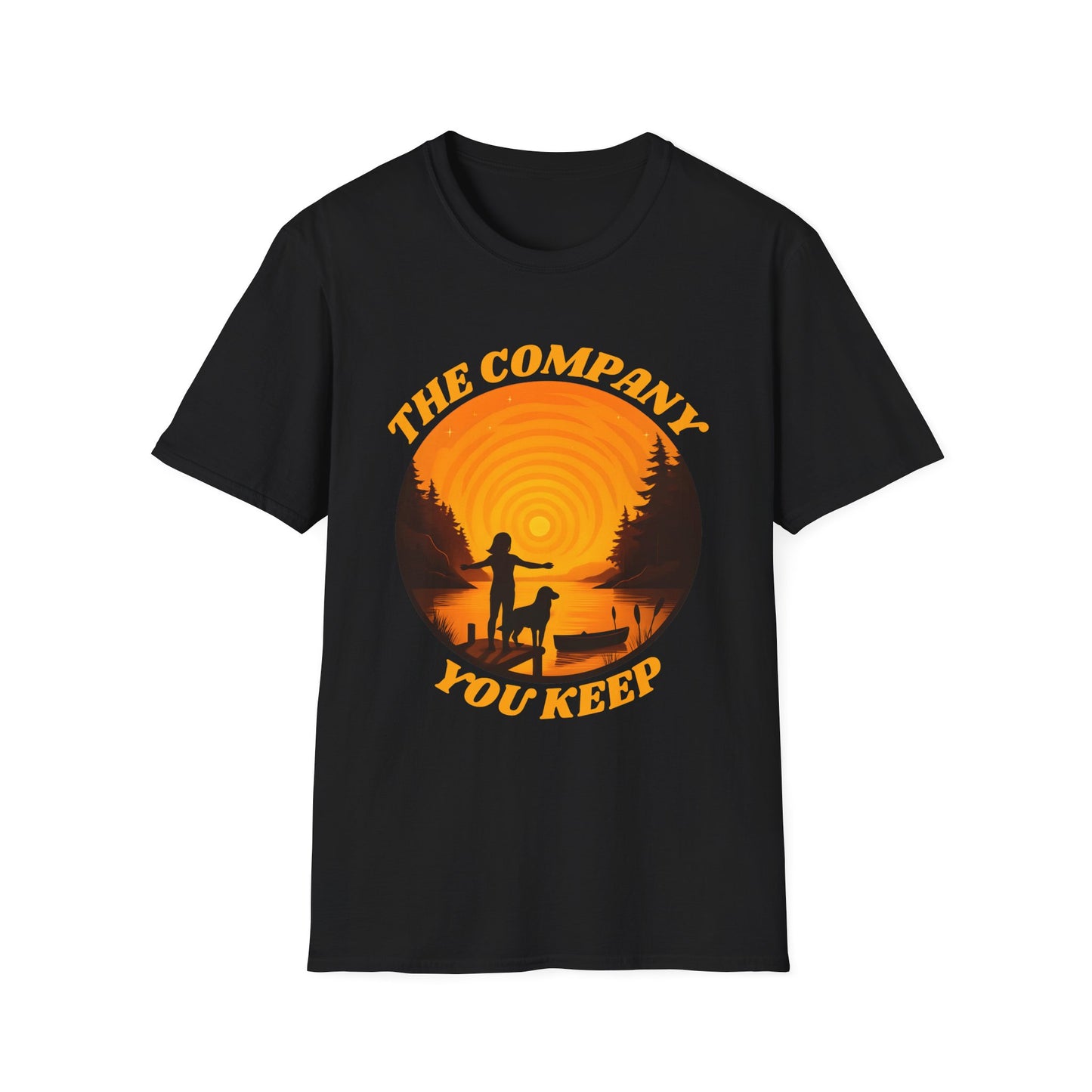 The Company You Keep Dog & Lake Sunset Tee