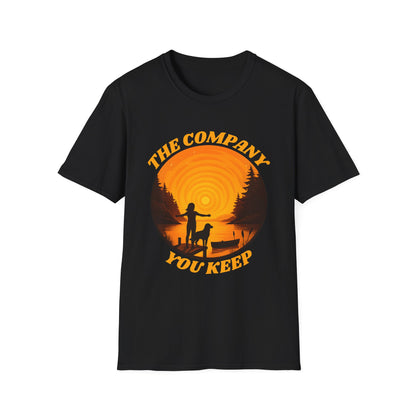 The Company You Keep Dog & Lake Sunset Tee