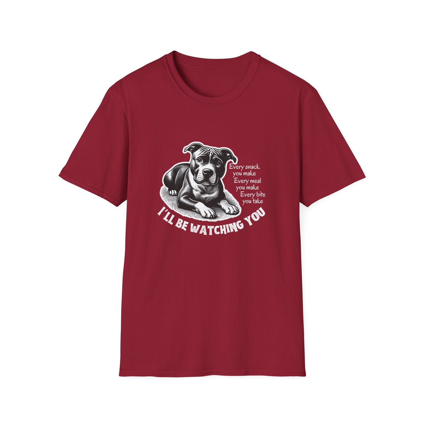 Funny Dog Watching You Snack Quote T-Shirt