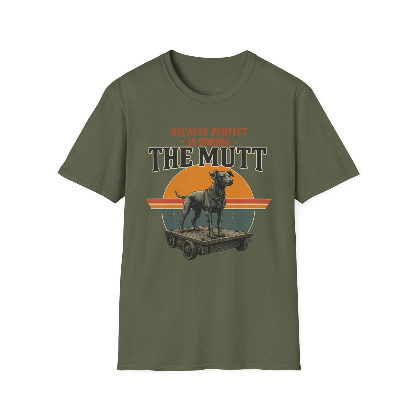 Vintage Mutt Dog Shirt – Because Perfect Is Boring Tee