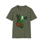 Floral Dog Silhouette T-Shirt