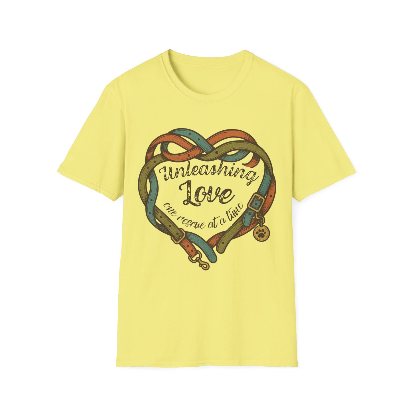 Unleashing Love Rescue Tee – Adopt Don't Shop