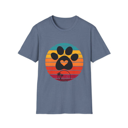 Retro Pet Lover T-Shirt - Softstyle Tee for Dog Owners, Animal Rescue Fundraiser, Gift for Animal Lovers, Vintage Pet Apparel.