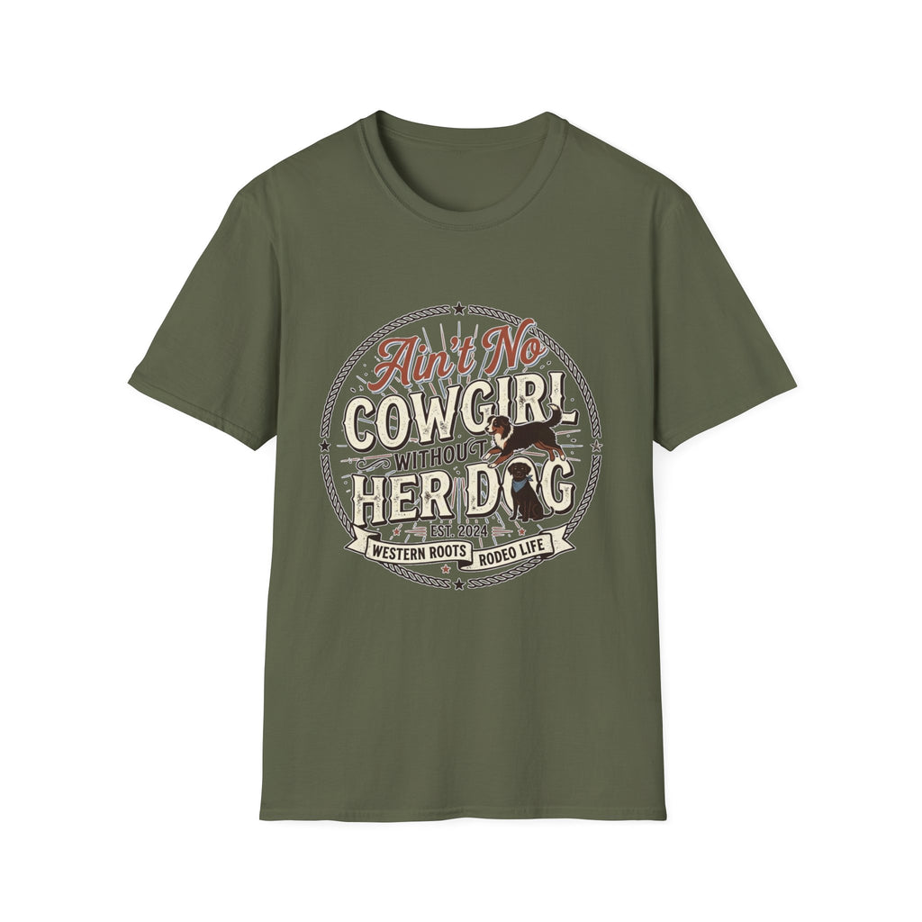 Ain't No Cowgirl Without Her Dog T-shirt