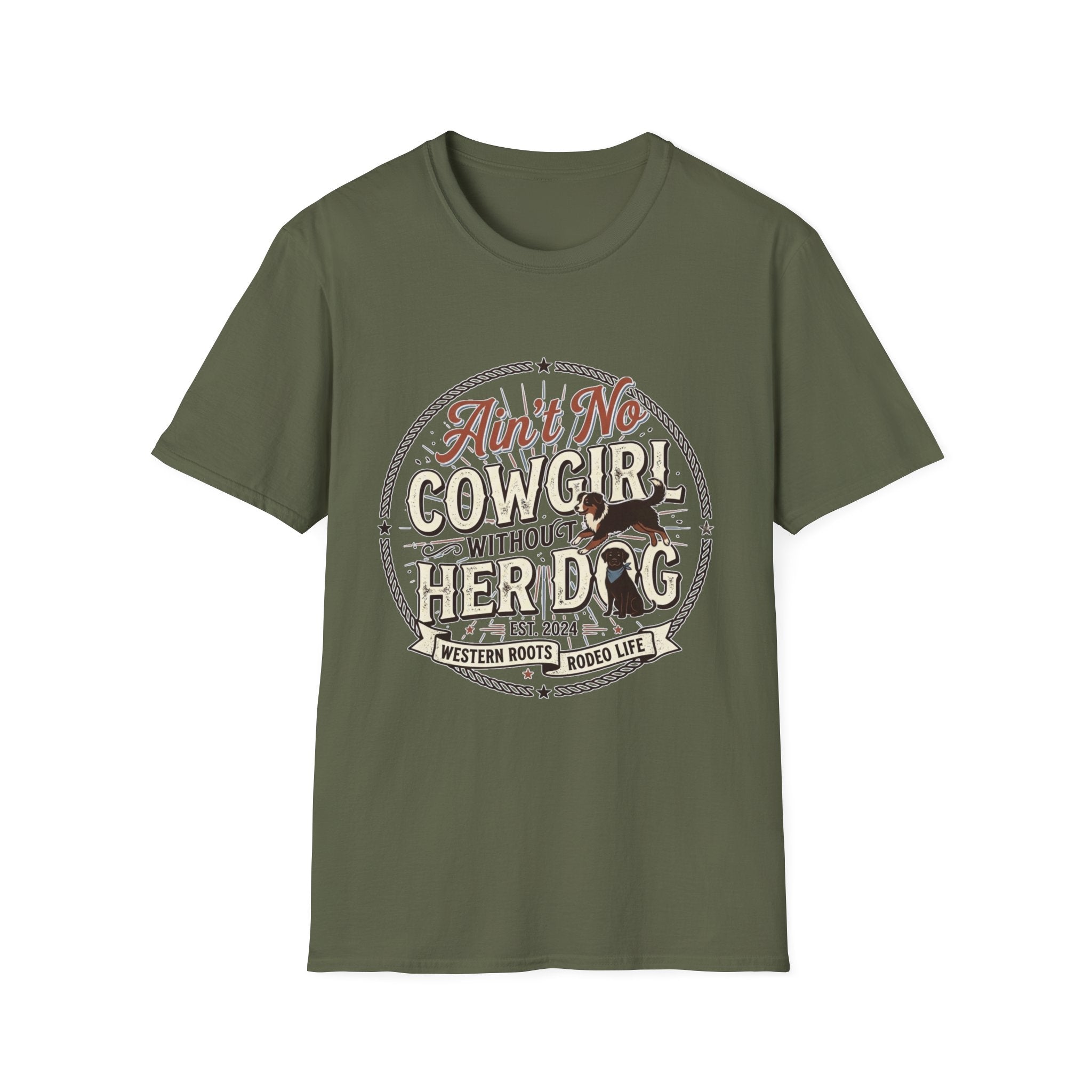 Ain't No Cowgirl Without Her Dog T-shirt
