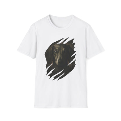 Dachshund Ripped Claw T-Shirt | Cool Dog Lover Graphic Tee