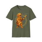 Rocking Golden Retriever Guitar Shirt