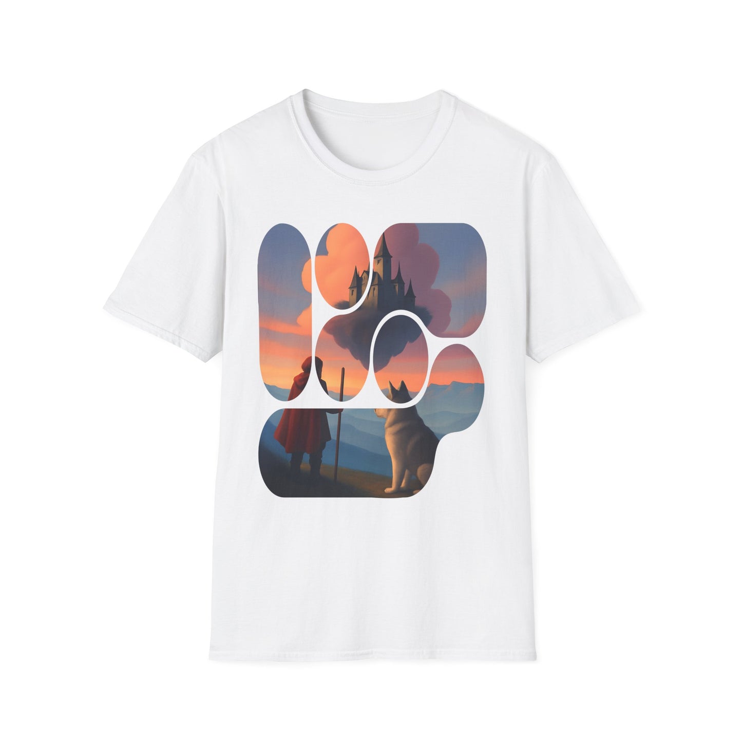 Magical Landscape T-Shirt, Unisex Graphic Tee, Adventure Apparel, Fantasy Gift, Casual Wear, Travel Enthusiasts