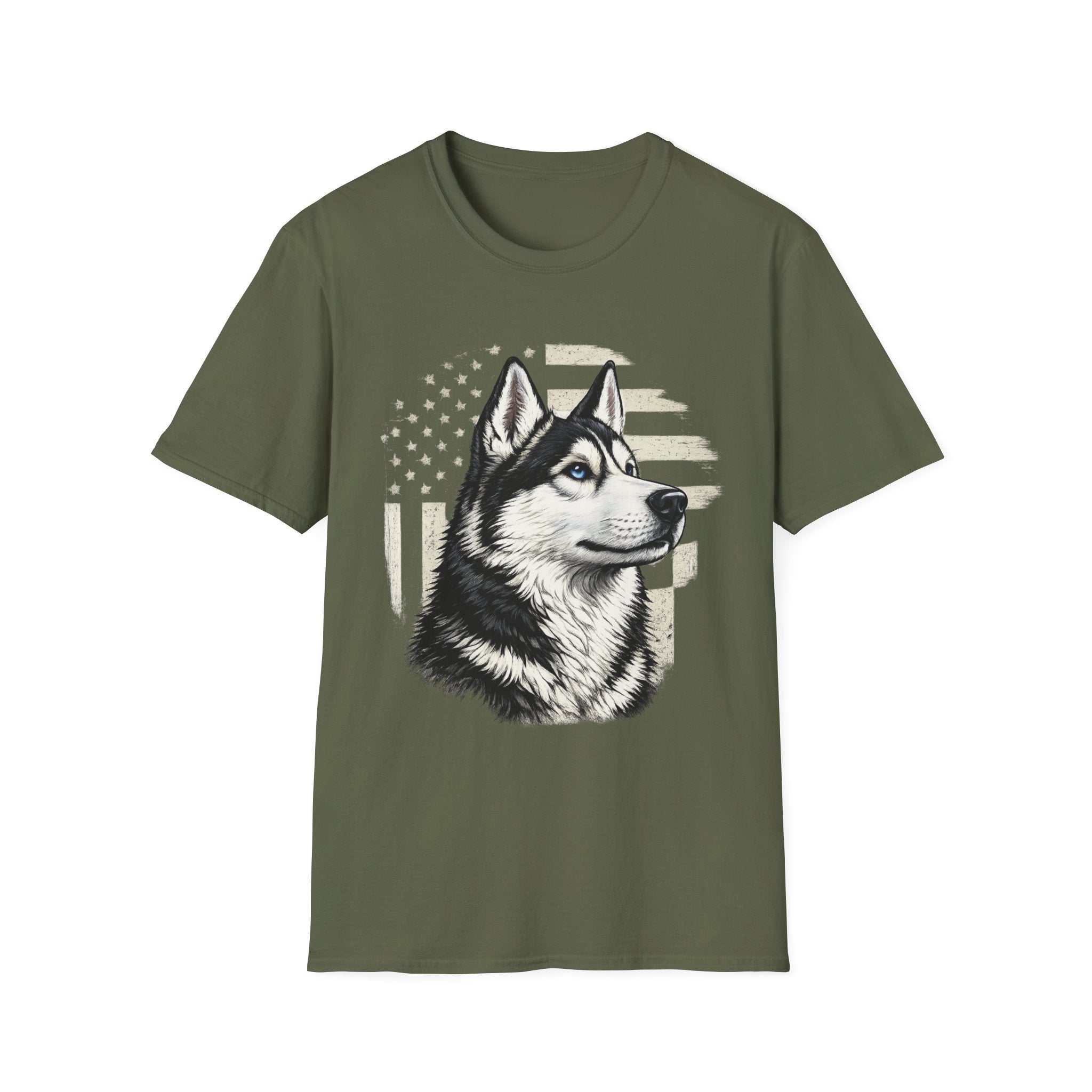 Patriotic Husky Pride T-Shirt