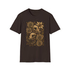 Gothic Floral Skull T-Shirt