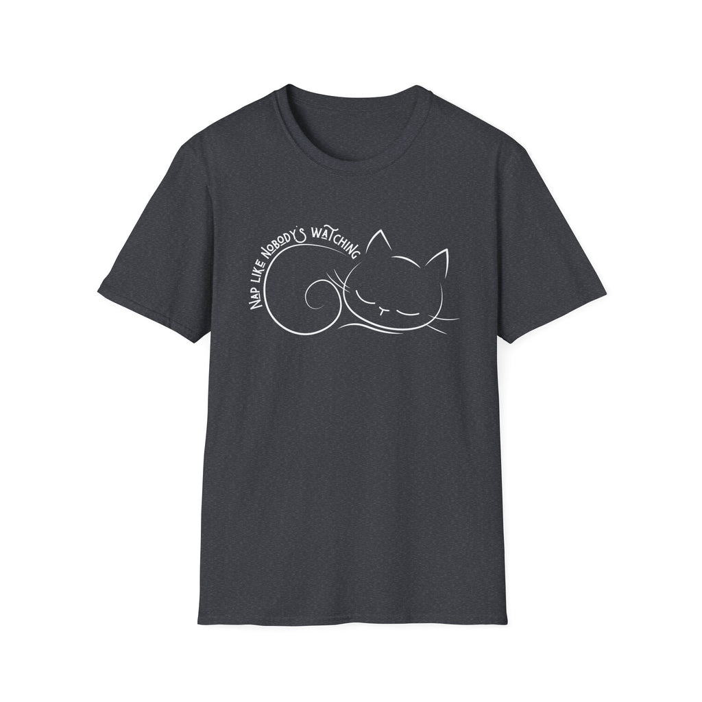 Nap Like Nobody's Watching Cat T-Shirt