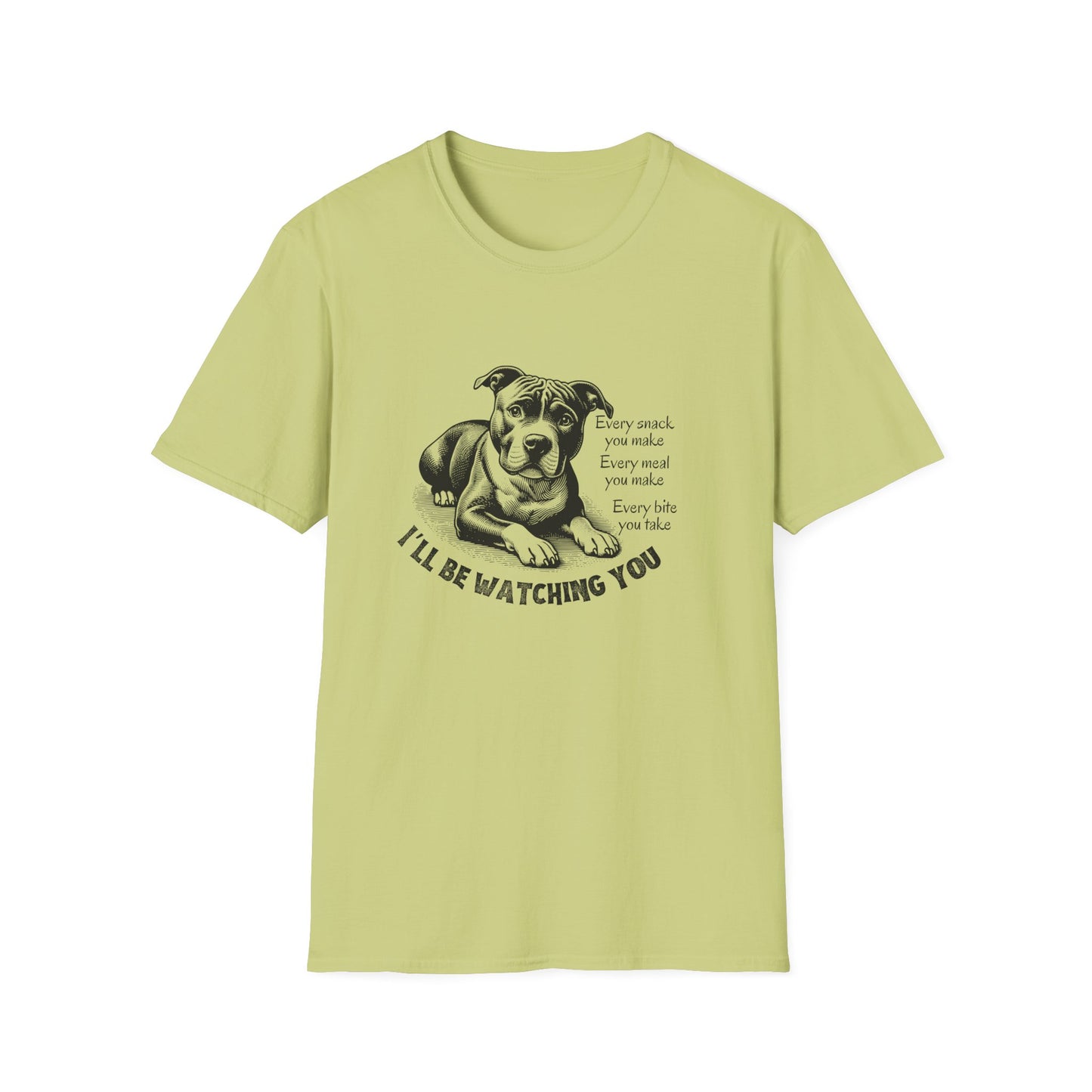 Funny Dog Watching You Snack Quote T-Shirt