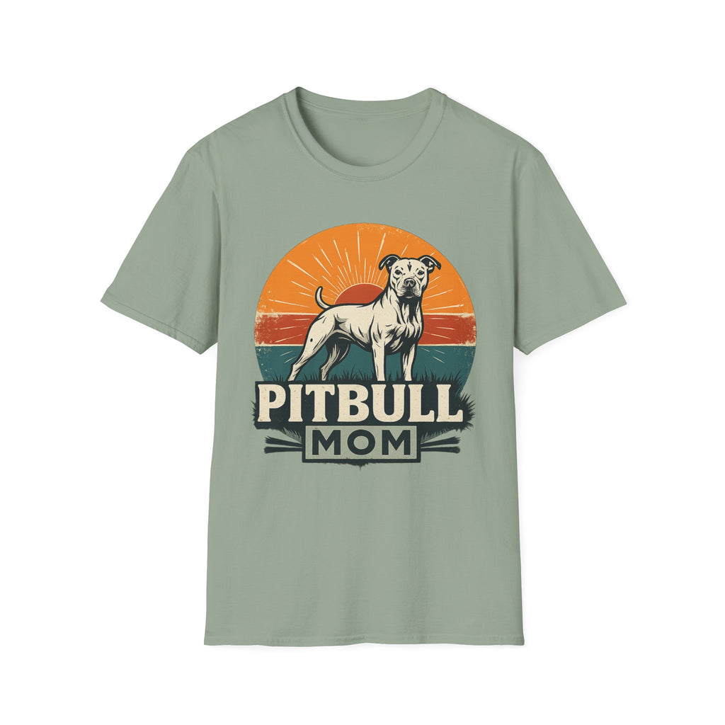 Vintage Pitbull Mom Shirt T-Shirt