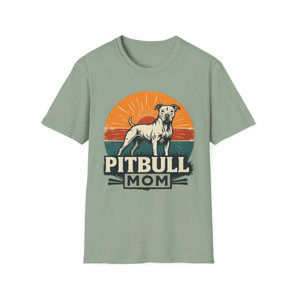 Vintage Pitbull Mom Shirt – Retro Dog Lover Gift Tee