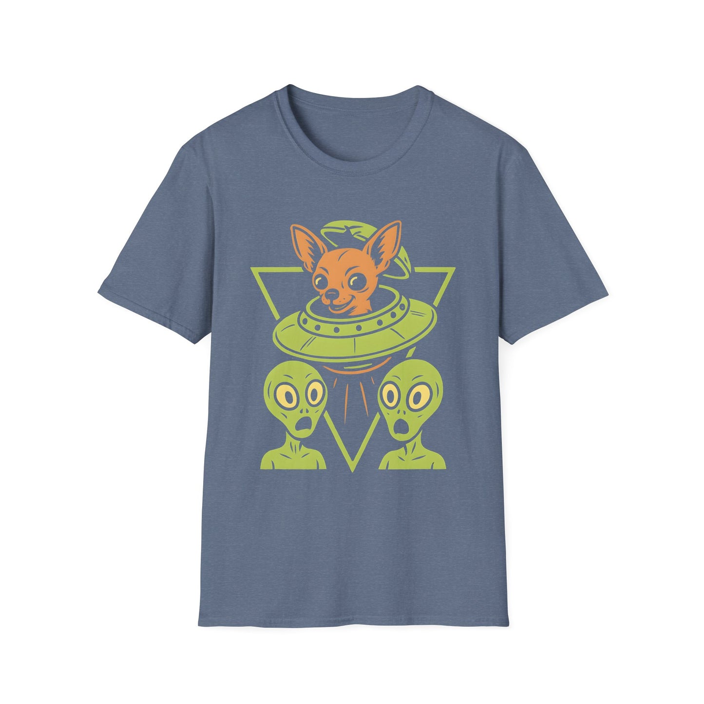 Alien Chihuahua UFO Funny Dog T-Shirt for Pet Lovers, Quirky Gift, UFO Design, Pet Lover's Apparel, Fun Casual Wear