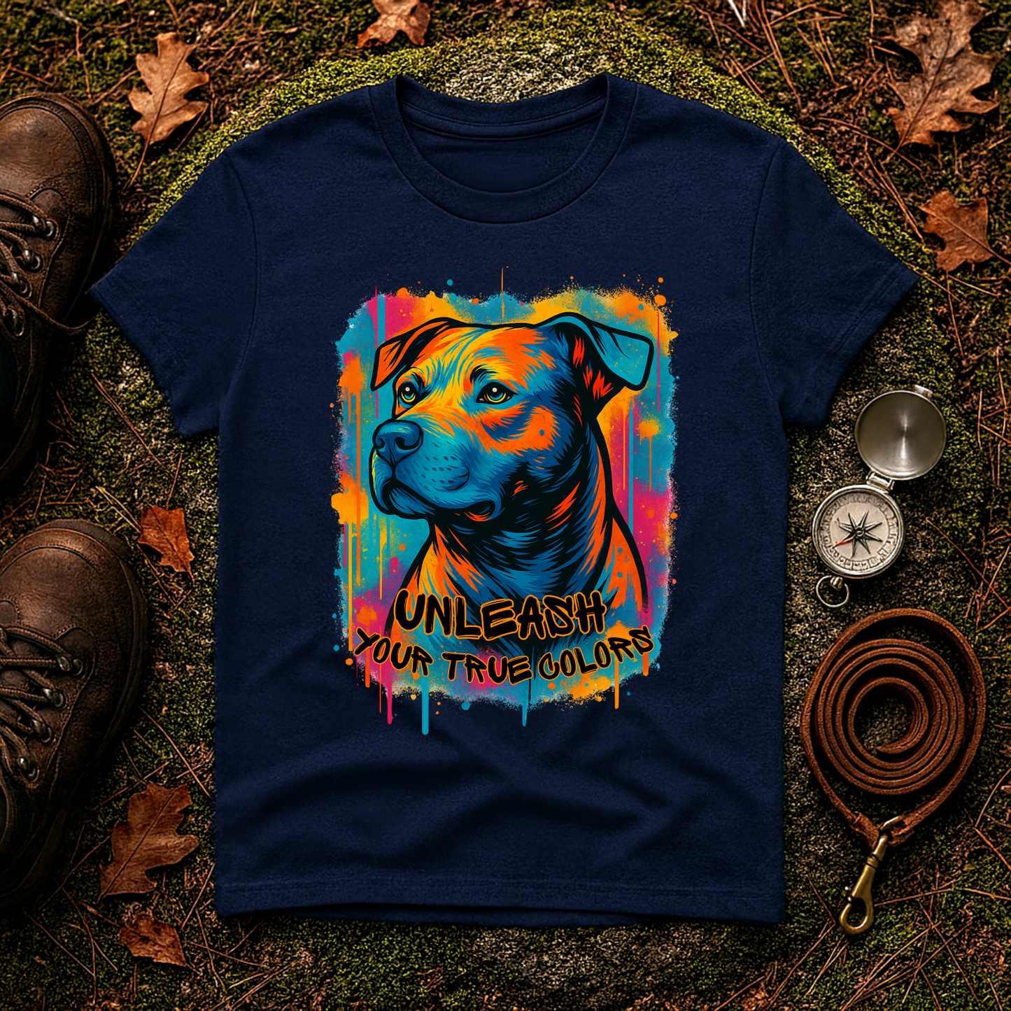 Colorful Pitbull Shirt – Unleash Your True Colors Tee