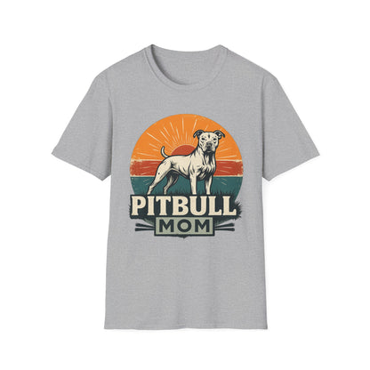 Vintage Pitbull Mom Shirt – Retro Dog Lover Gift Tee