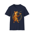 Rocking Shiba Inu Dog Guitar T-Shirt