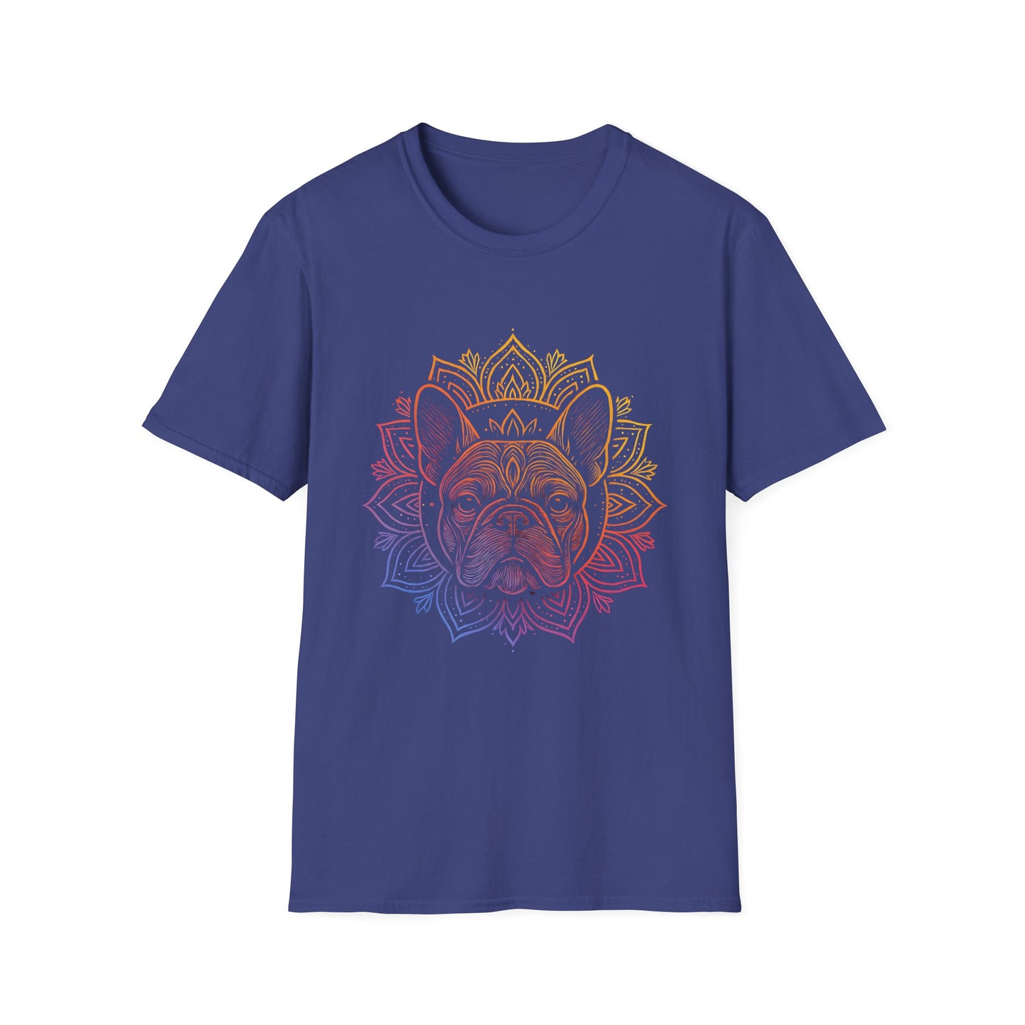 Bohemian French Bulldog Tee, Dog Lover Gift, Mandala Art T-Shirt, Unisex Graphic Top, Cute Pet Owner Apparel, Casual Statement Shirt