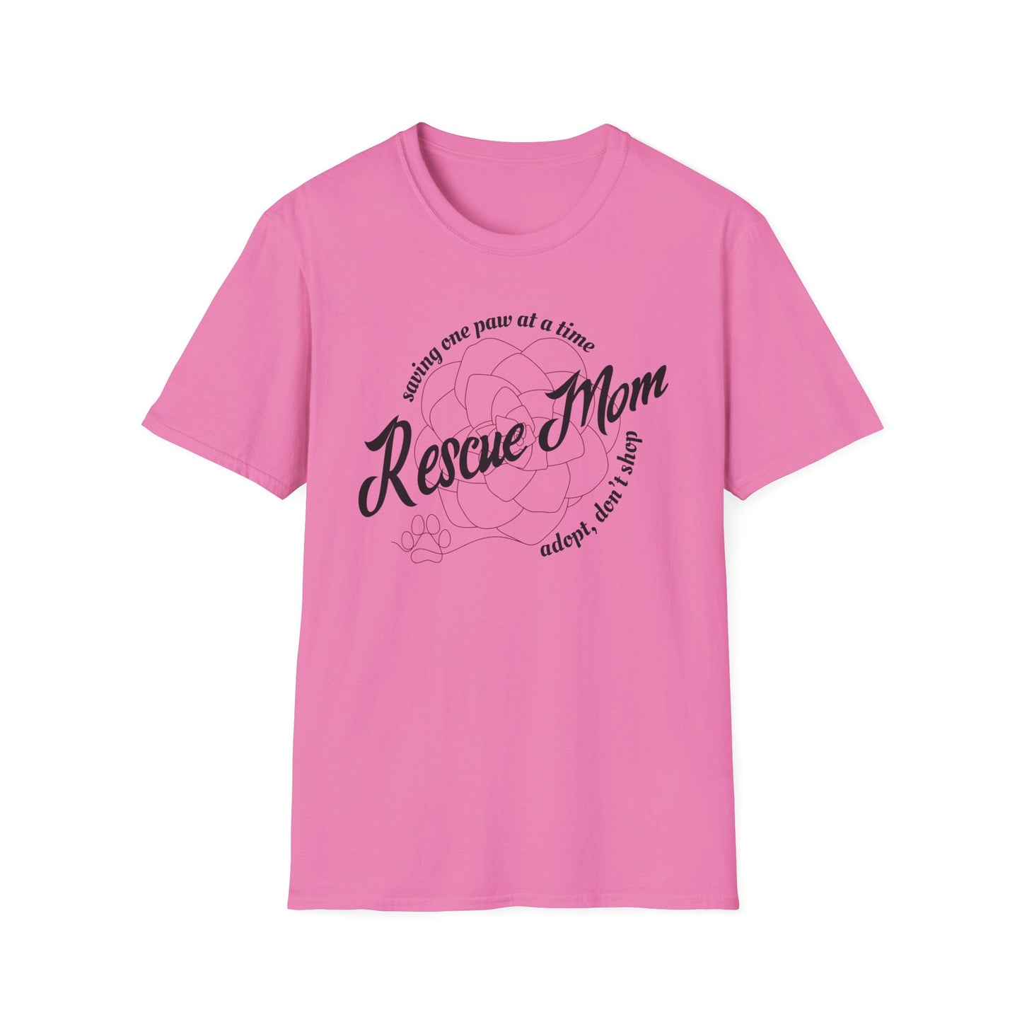 Rescue Mom Succulent Dog or Cat Shirt – One Paw at a Time