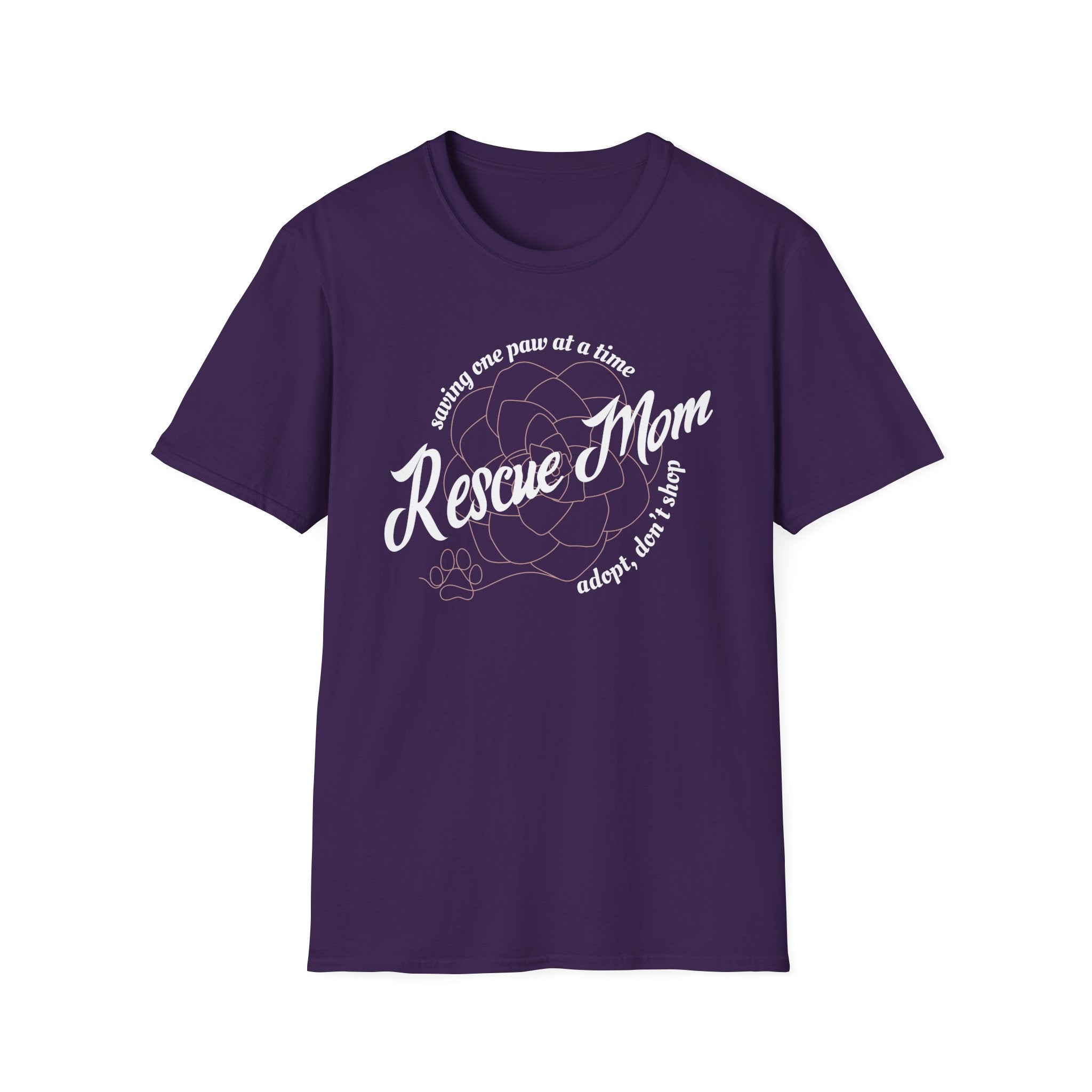 Rescue Mom One Paw at a Time T-Shirt