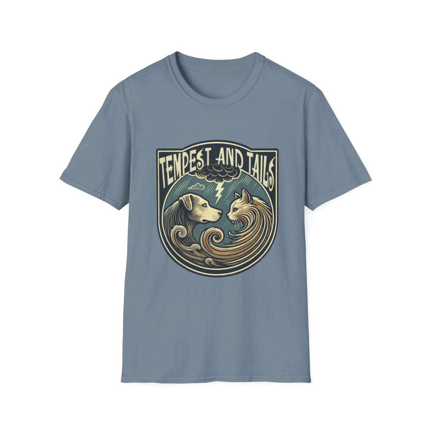 Tempest and Tails Unisex T-Shirt - Fun Pet Lover Tee, Gift for Dog Owners, Animal Lover Apparel, Cute Graphic Shirt, Casual Wear