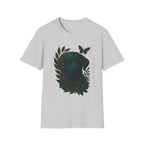 Cyber Floral Dog Silhouette T-Shirt