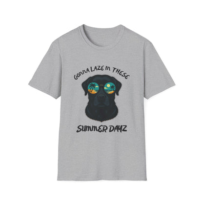 Cool Dog Summer Vibes T-Shirt, Summer T-Shirt, Dog Lover Gift, Casual Wear, Gift for Pet Owners, Beach Day Top