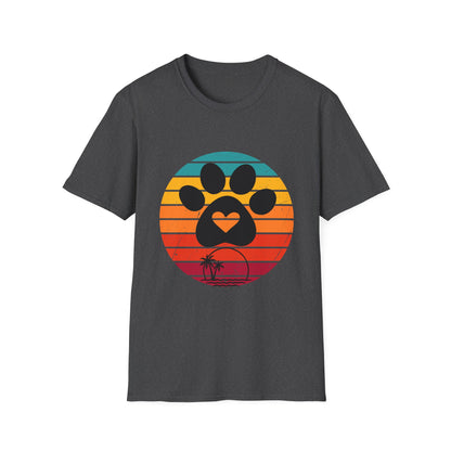 Retro Pet Lover T-Shirt - Softstyle Tee for Dog Owners, Animal Rescue Fundraiser, Gift for Animal Lovers, Vintage Pet Apparel.