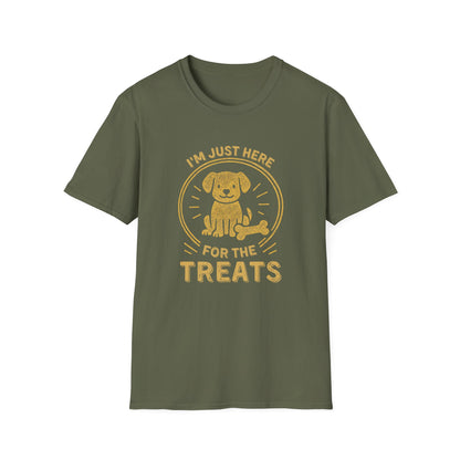 Funny Dog Shirt – I'm Just Here for the Treats Tee