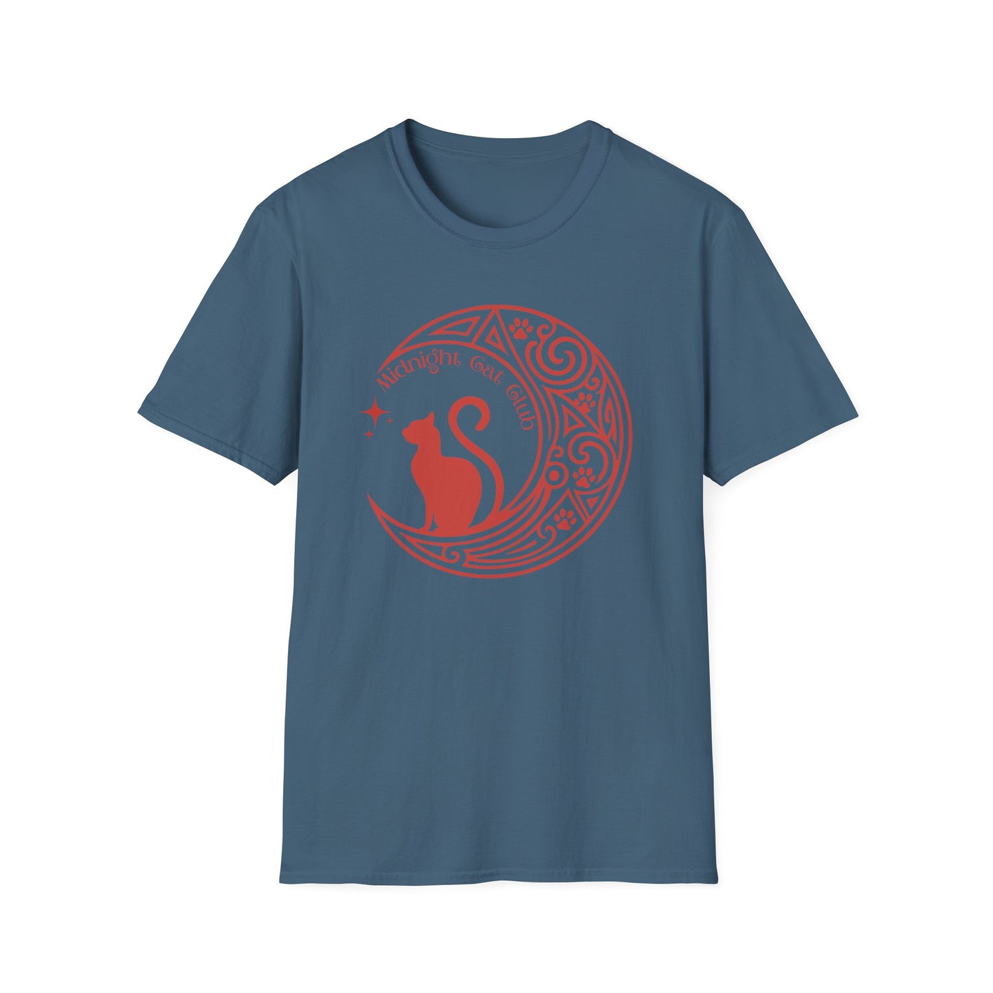 Midnight Cat Club Shirt – Moon Cat Tee for Cat Lovers