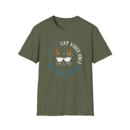 Cat Vibes Only Tee – Funny Cat Lover Shirt, No Barking