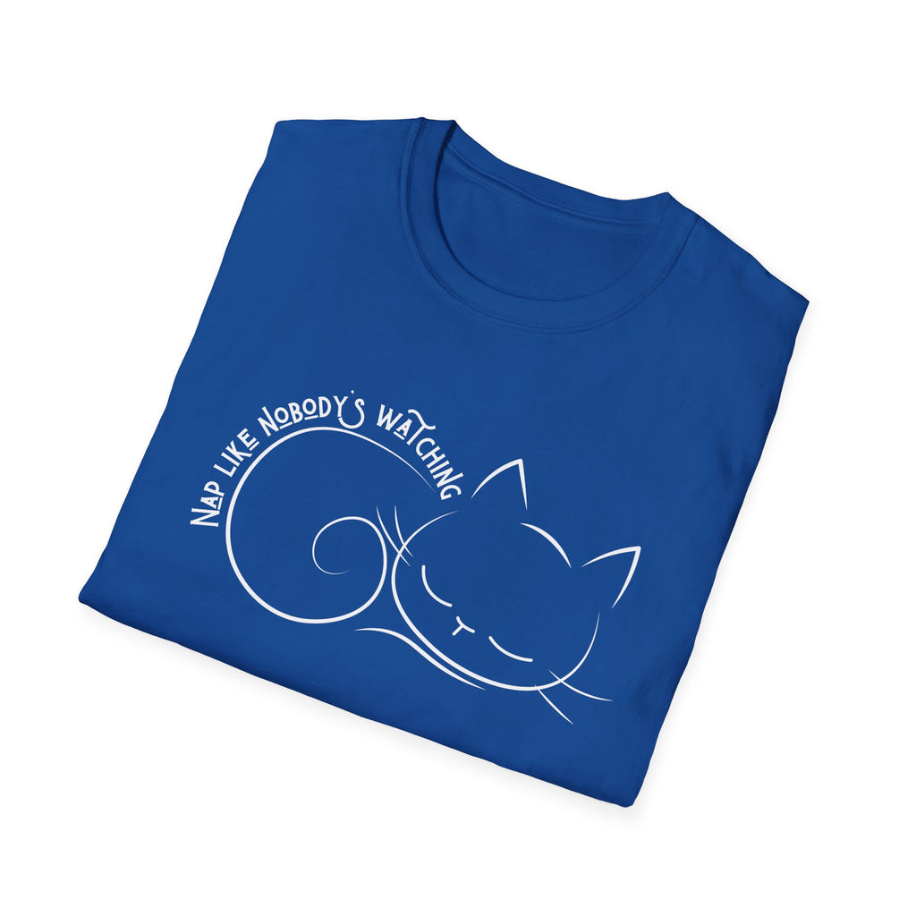 Nap Like Nobody's Watching Cat T-Shirt