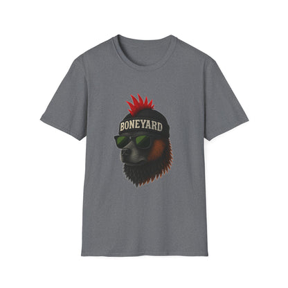 Punk Rock dog T-Shirt, Cool Graphic Tee, Music Lover Shirt, Festival Outfit, Unique Gift for Teens, Boneyard Design