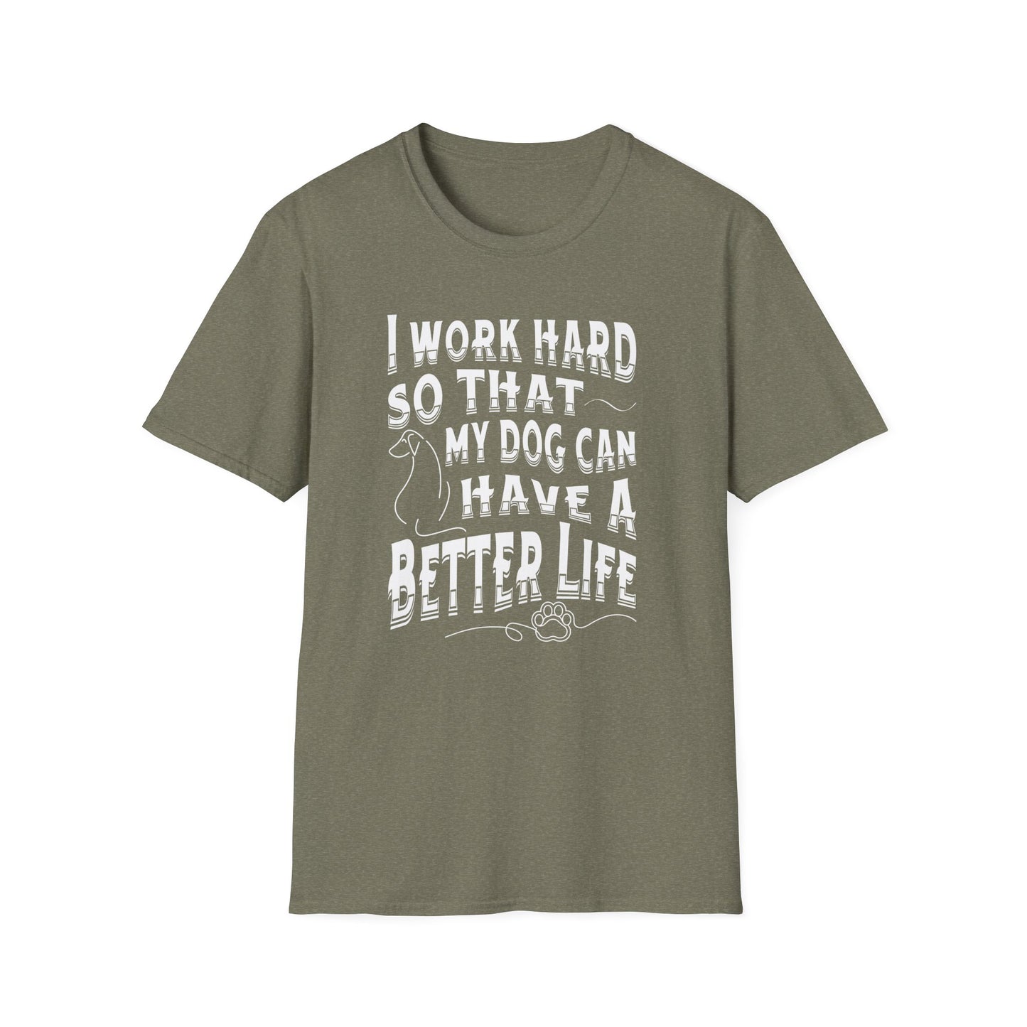 I Work Hard Dog Parent Tee – Funny Dog Lover Shirt