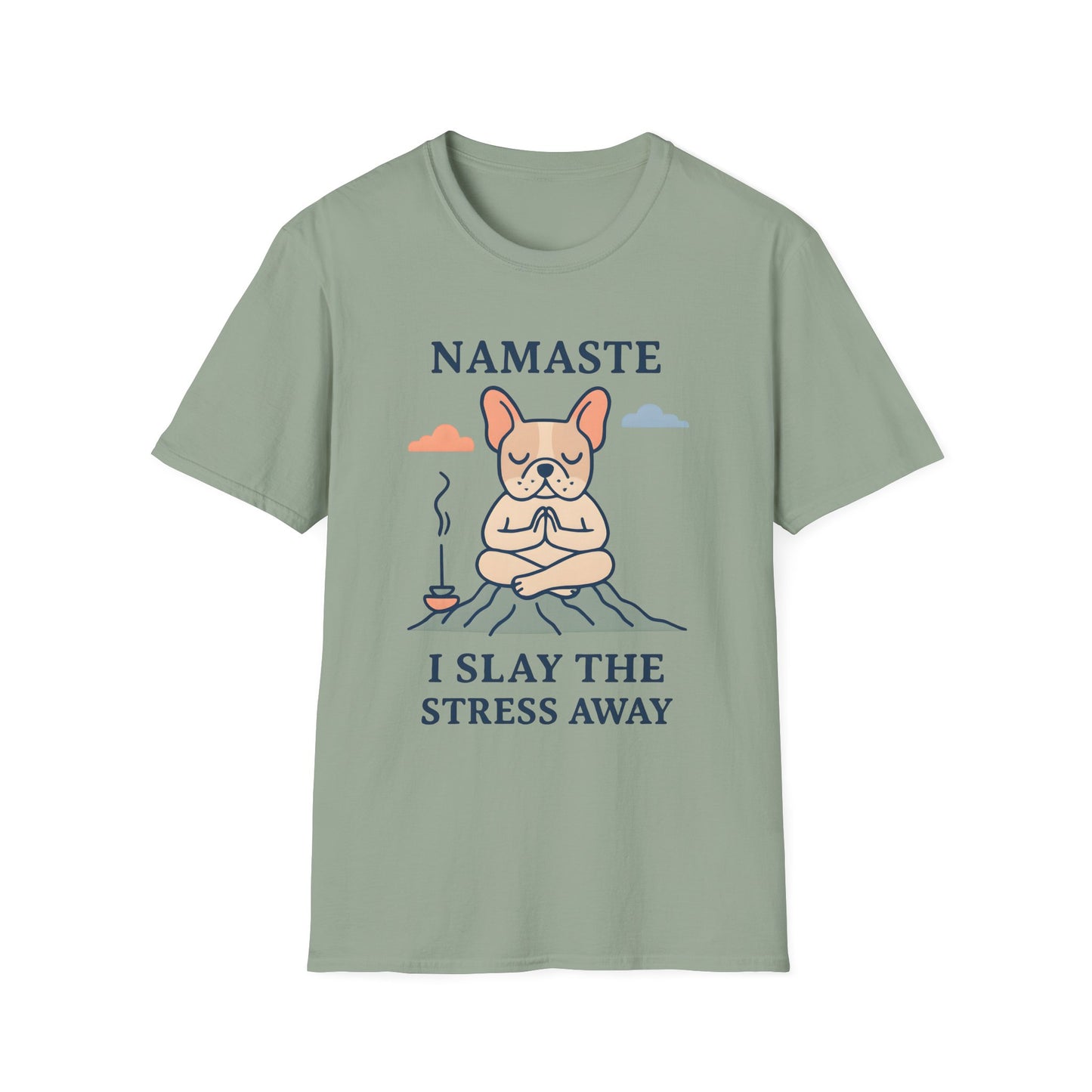 Namaste Stress Relief T-Shirt, Funny Yoga Tee, Unisex Graphic Shirt, Meditation Apparel, Gift for Yogis