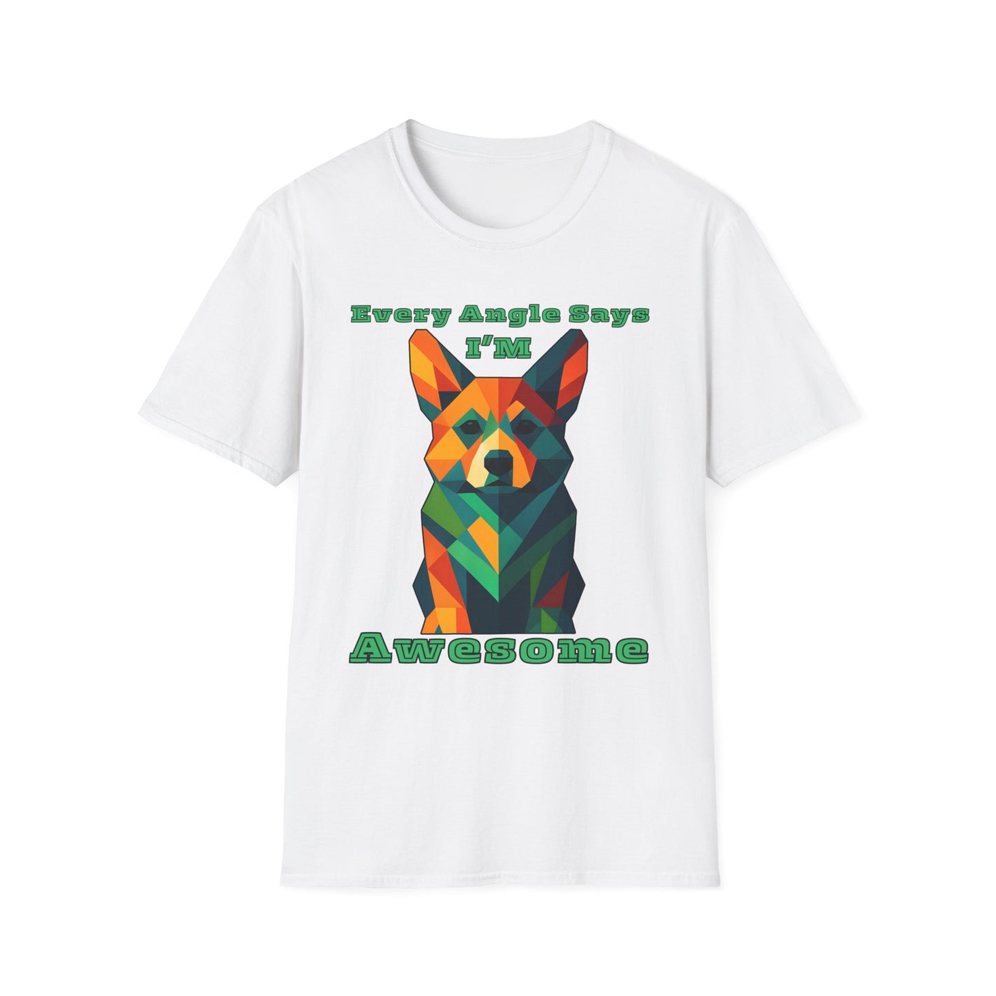 Colorful Dog Art T-Shirt | Every Angle Says I'm Awesome | Unisex Graphic Tee for Pet Lovers, Gift for Dog Owners, Birthday Shirt, Fun [...]
