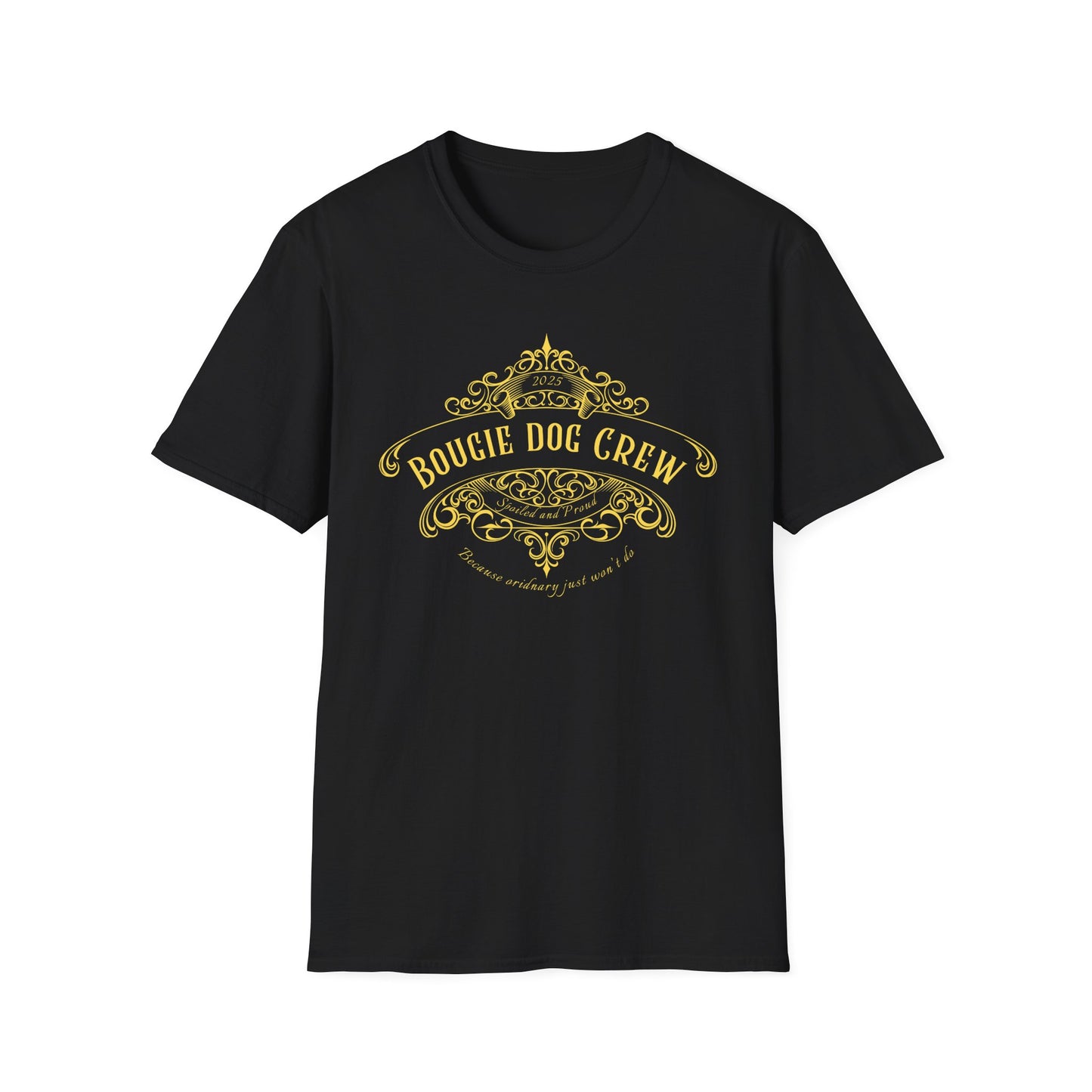 Bougie Dog Crew T-Shirt — Spoiled Dog Mom Tee