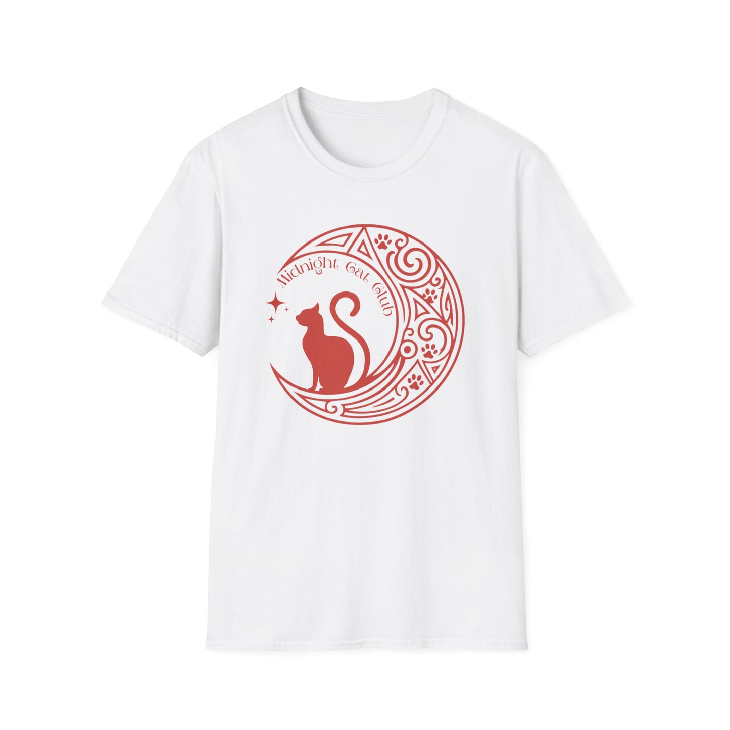 Midnight Cat Club Shirt – Moon Cat Tee for Cat Lovers