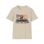 Trails Tails Freedom Patriotic Dog T-Shirt
