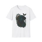 Cyber Floral Dog Silhouette T-Shirt
