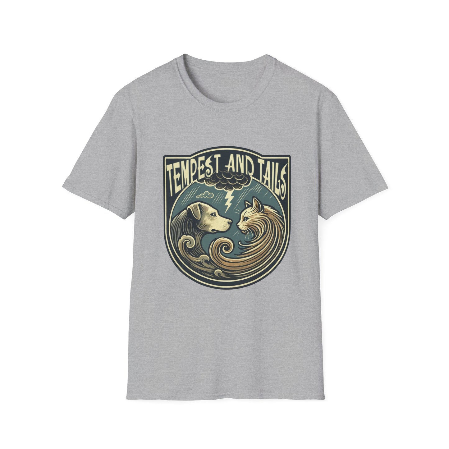 Tempest and Tails Unisex T-Shirt - Fun Pet Lover Tee, Gift for Dog Owners, Animal Lover Apparel, Cute Graphic Shirt, Casual Wear