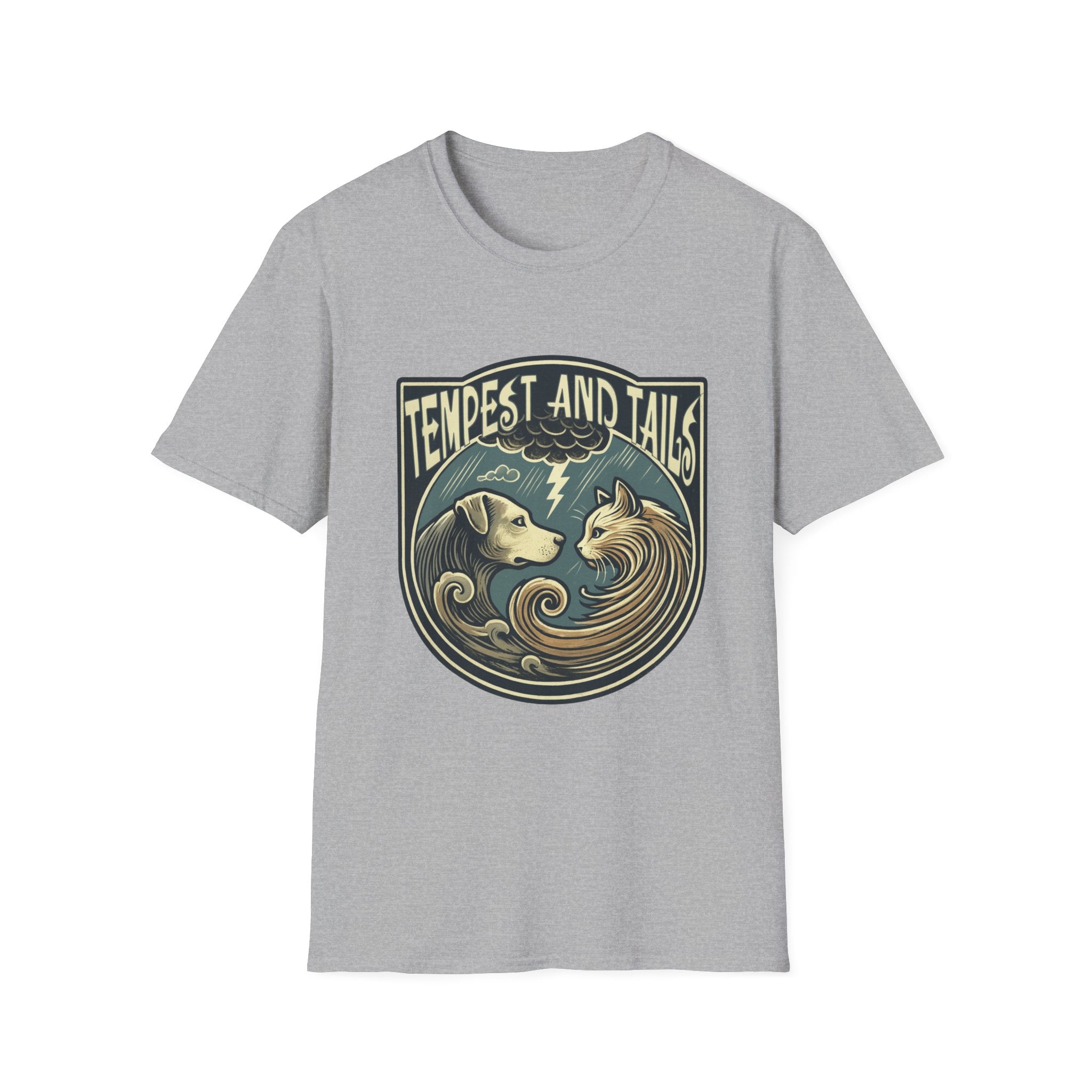 Tempest and Tails Unisex T-Shirt - Fun Pet Lover Tee, Gift for Dog Owners, Animal Lover Apparel, Cute Graphic Shirt, Casual Wear